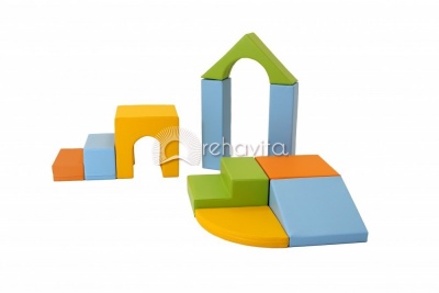 IGLU Daudzfunkcionāls Soft Play komplekts - Creativity, 10 formas ar neslīdošu pamatni