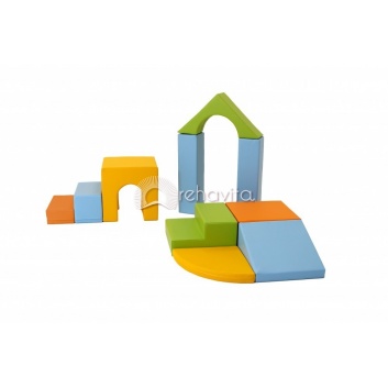 IGLU Daudzfunkcionāls Soft Play komplekts - Creativity, 10 formas ar neslīdošu pamatni