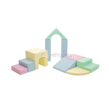 IGLU Daudzfunkcionāls Soft Play komplekts - Creativity, 10 formas ar neslīdošu pamatni