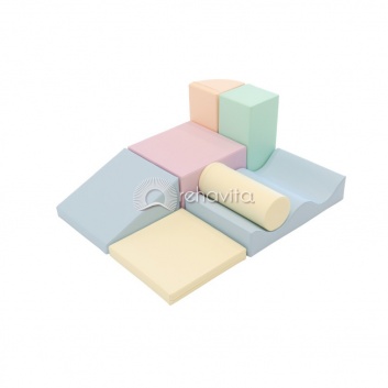 IGLU Soft Play komplekts Discoverer,  7 formas formas ar neslīdošu pamatni