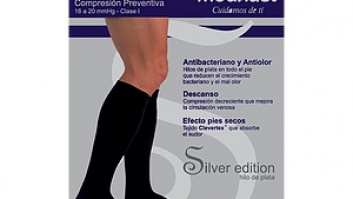 PREVENTIVE COMPRESSION Travel socks RELAX (class I) with Silver iones