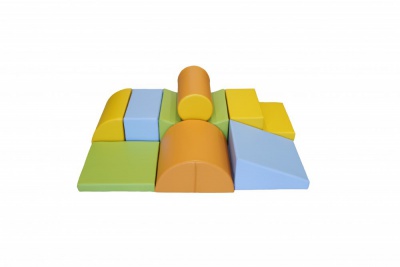 IGLU Soft Play komplekts - Adventurer, 8 formas ar neslīdošu pamatni