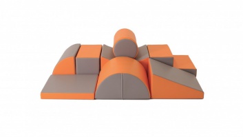 IGLU Soft Play komplekts - Adventurer, 8 formas ar neslīdošu pamatni