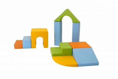 IGLU Daudzfunkcionāls Soft Play komplekts - Creativity, 10 formas ar neslīdošu pamatni