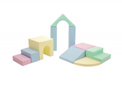 IGLU Daudzfunkcionāls Soft Play komplekts - Creativity, 10 formas ar neslīdošu pamatni