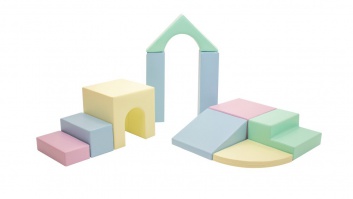 IGLU Daudzfunkcionāls Soft Play komplekts - Creativity, 10 formas ar neslīdošu pamatni